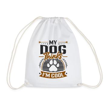 Mon chien pense que je suis cool. - Sac de sport léger - blanc - Devant