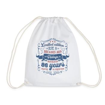 Vintage Legendary - Aged perfectly 86th birthday - Drawstring Bag - white - Front