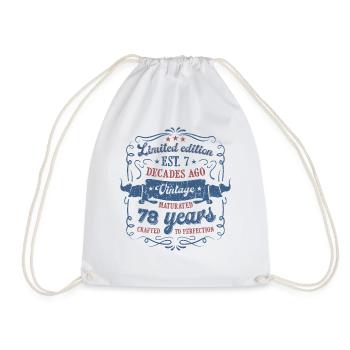 Vintage Legendary - Aged perfectly 78th birthday - Drawstring Bag - white - Front