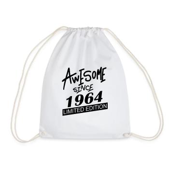1964 - Born 1964 - Fantastic since 1964 - Drawstring Bag - white - Front