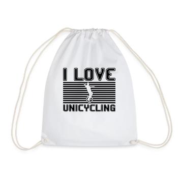 J’adore le monocyclisme - Sac de sport léger - blanc - Devant