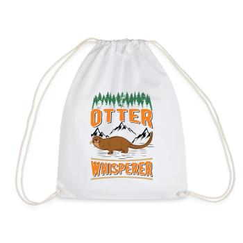 Otter Flüsterer Otter Whisperer Seeotter - Turnbeutel - Weiß - Vorne