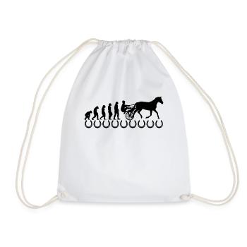 Harnais de chevaux de trot Chevaux de sport équestre - Sac de sport léger - blanc - Devant