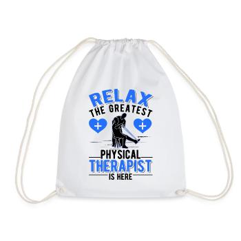 Physiotherapist Physiotherapy Physio - Drawstring Bag - white - Front