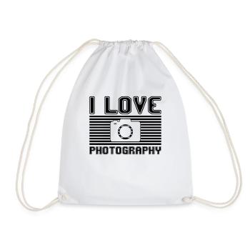 I love photography - Turnbeutel - Weiß - Vorne