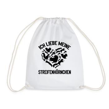 Eichhörnchen Liebhaber - Ich liebe meine - Turnbeutel - Weiß - Vorne