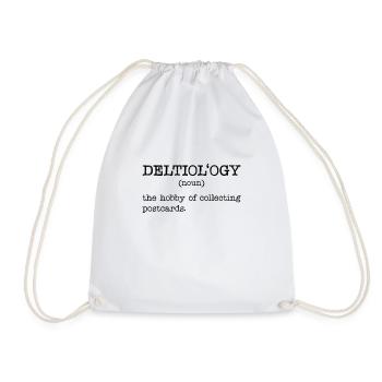 Deltiology-definition Deltiologist-postcard - Drawstring Bag - white - Front