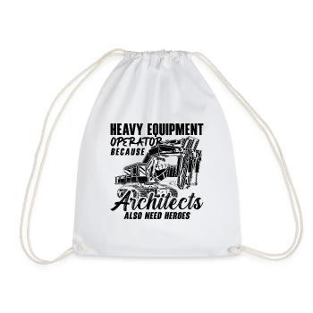 Excavatrices Construction Conducteurs de pelles Ouvriers de la construction Idée cadeau - Sac de sport léger - blanc - Devant