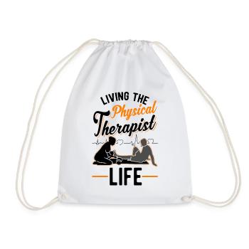 Physiotherapist Gift Physiotherapy Physio - Drawstring Bag - white - Front