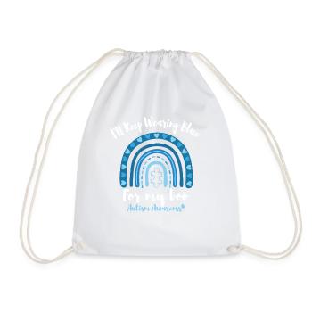 Autismus Autism Awareness Wear Blue Support Shirt - Drawstring Bag - white - Front
