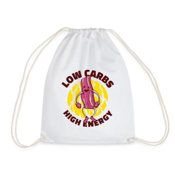 Keto Dietitian Low Carb Food Nutritionist Diet - Drawstring Bag - white - Front