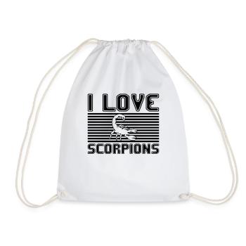 I love scorpions - Turnbeutel - Weiß - Vorne