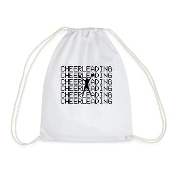 cheerleading - Drawstring Bag - white - Front
