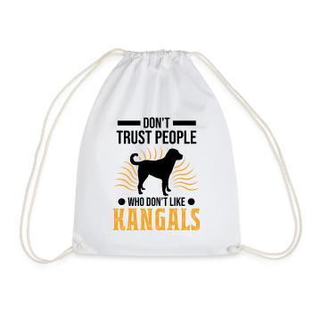 Kangal Gift Anatolian Shepherd Dog - Drawstring Bag - white - Front