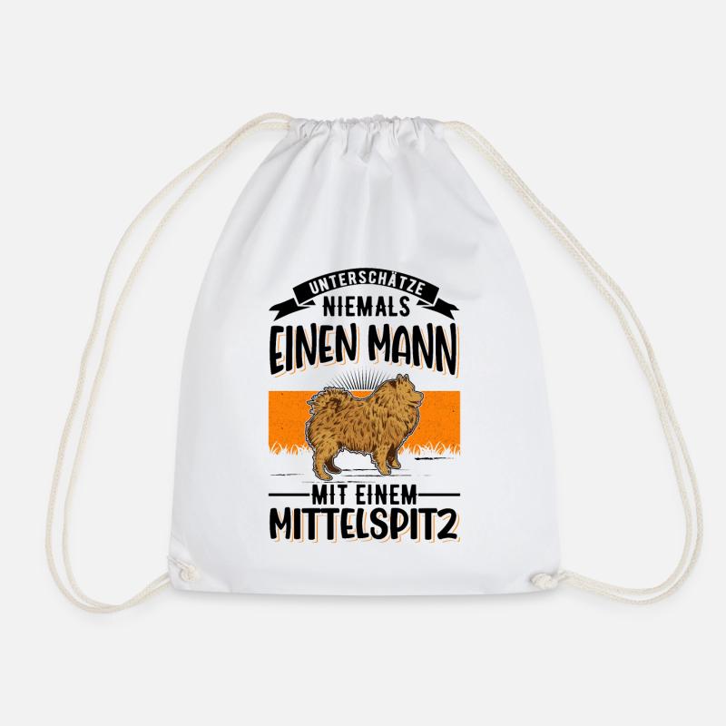Mittelspitz Mann - Turnbeutel - Weiß