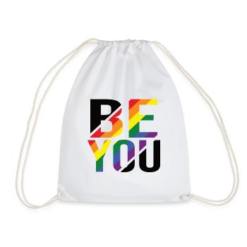 Be You Gay Pride Gay CSD Arc-en-ciel - Sac de sport léger - blanc - Devant