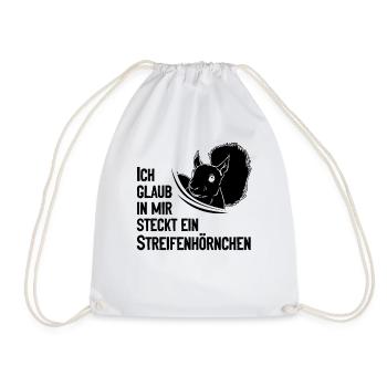 Eichhörnchen Ich Glaub In Mir Steckt Ein - Turnbeutel - Weiß - Vorne