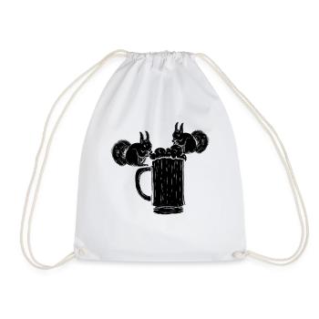 Drôle d’écureuil, drôle d’écureuil qui - Sac de sport léger - blanc - Devant