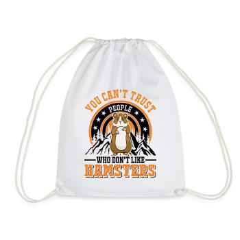Hamster Cadeau Hamster Doré Hamster - Sac de sport léger - blanc - Devant