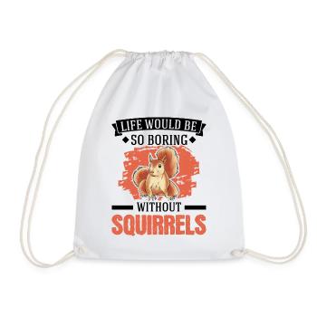 Cadeau Écureuil Écureuil Gris Écureuil - Sac de sport léger - blanc - Devant