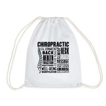 Chiropraktiker Chiropraktik Physio Geschenkidee - Turnbeutel - Weiß - Vorne