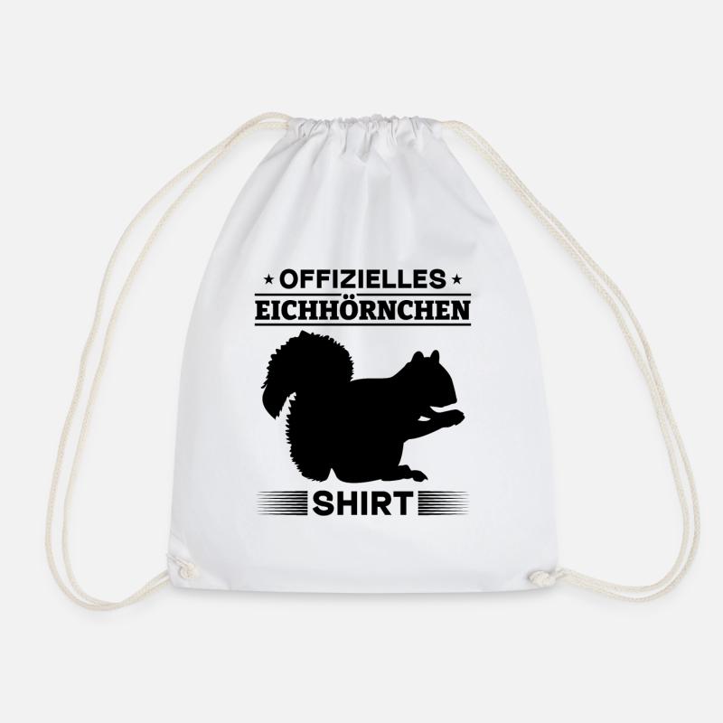 Eichhörnchen - Offizielles Eichhörnchen Shirt - Turnbeutel - Weiß