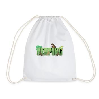 Herping Reptiles Amphibians Herpetologist - Drawstring Bag - white - Front