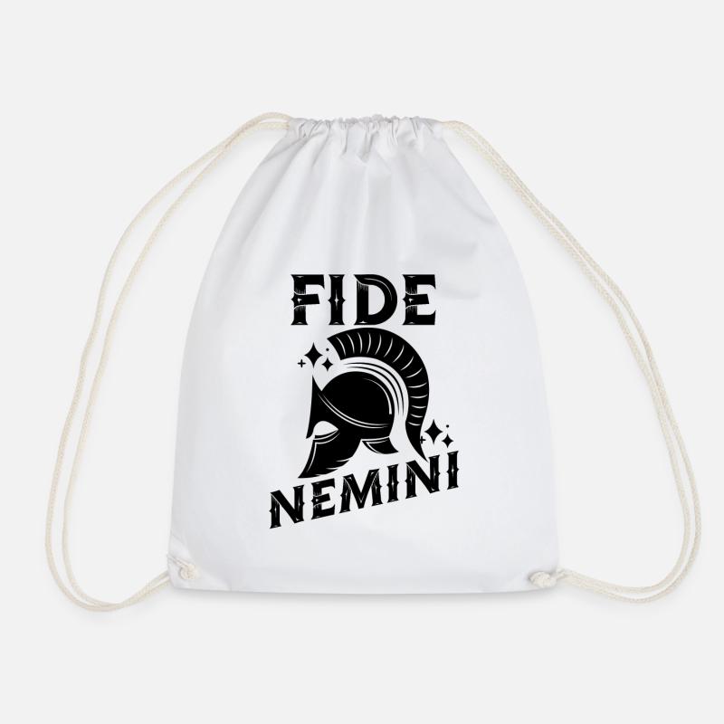 Fide Nemini Langue latine Latin - Sac de sport léger - blanc