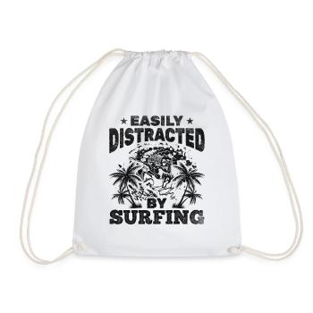Surfers, water surfers, are easy to surf - Drawstring Bag - white - Front