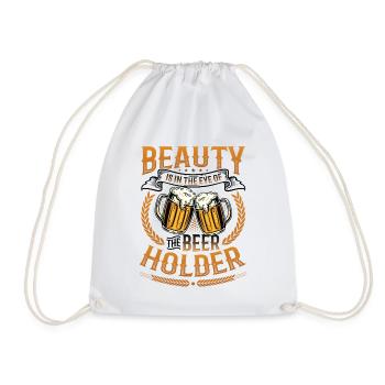 Drôle de buveur de bière - Sac de sport léger - blanc - Devant