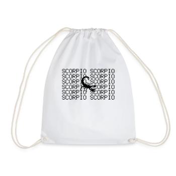 Scorpion - Drawstring Bag - white - Front