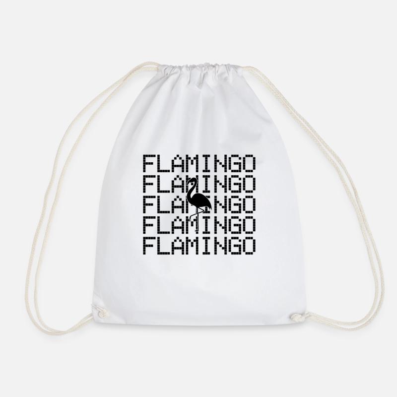 Flamingo - Turnbeutel - Weiß