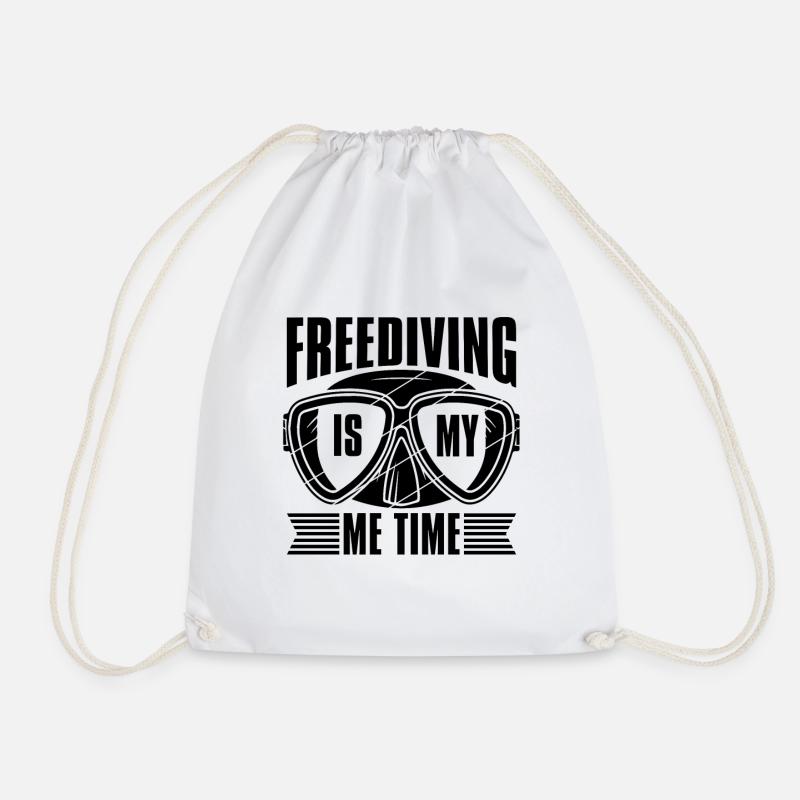 Apnée Plongée Apdiver Apnée Idée Cadeau d’Apnée - Sac de sport léger - blanc