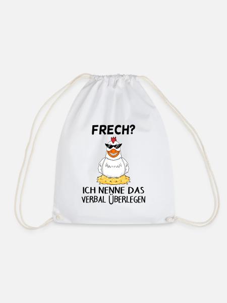 Verbal überlegen - Turnbeutel - Weiß