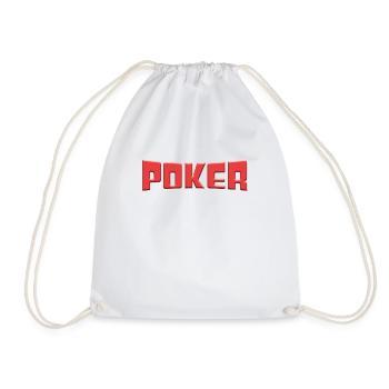 Poker - Drawstring Bag - white - Front