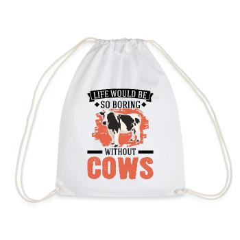 La vie serait si ennuyeuse sans Cows Kuh - Sac de sport léger - blanc - Devant