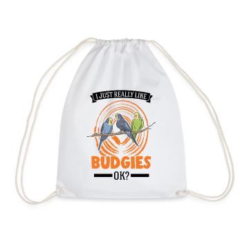 J’aime beaucoup les perruches perruches perruches perruches - Sac de sport léger - blanc - Devant
