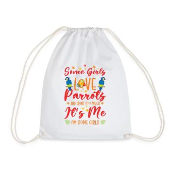 Ara Perroquet Propriétaire Filles Boire - Sac de sport léger - blanc - Devant
