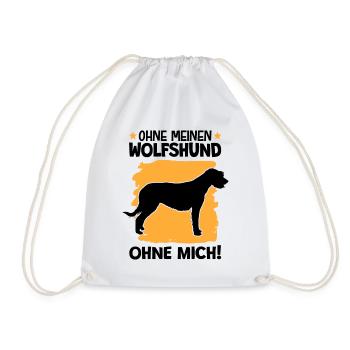 Ohne meinen Irischer Wolfshund ohne mich - Turnbeutel - Weiß - Vorne