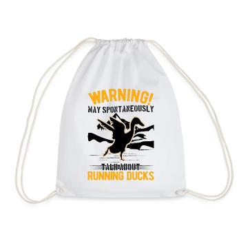 Peut parler spontanément de Running Ducks - Sac de sport léger - blanc - Devant