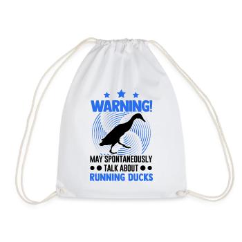 Peut parler spontanément de Running Ducks - Sac de sport léger - blanc - Devant