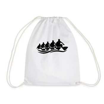 Surfing Group Retro Surfers - Drawstring Bag - white - Front