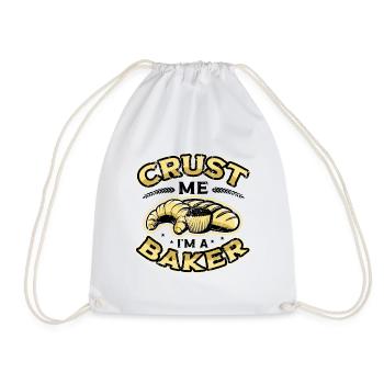 Crust Me I'm A Baker Brotbacken - Turnbeutel - Weiß - Vorne