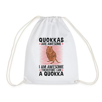 Quokkas are fantastic marsupial Quokka - Drawstring Bag - white - Front