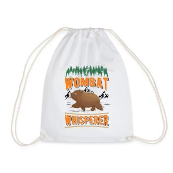 Wombat Flüsterer - Turnbeutel - Weiß - Vorne