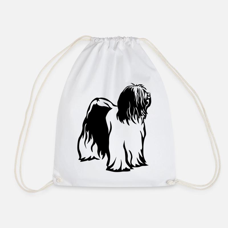 Tibet Terrier - Turnbeutel - Weiß