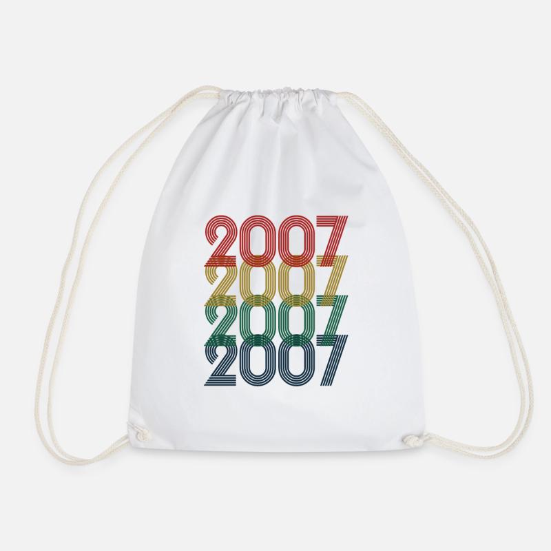 Cool Retro 2007, 16 ans, 16e anniversaire Ados - Sac de sport léger - blanc