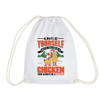 Poulet Élevage de poulet Éleveur de poulet - Sac de sport léger - blanc - Devant