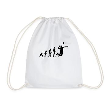 Volleyball Evolution - Turnbeutel - Weiß - Vorne