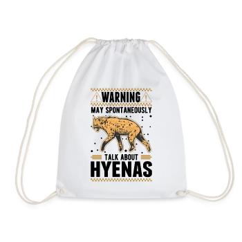 Peut parler spontanément de Hyènes Hyène - Sac de sport léger - blanc - Devant
